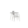 Voir la diapositive 2 : Paris Prix Ensemble Table de Jardin & 2 Chaises  Break & Copacabana  90cm Gris