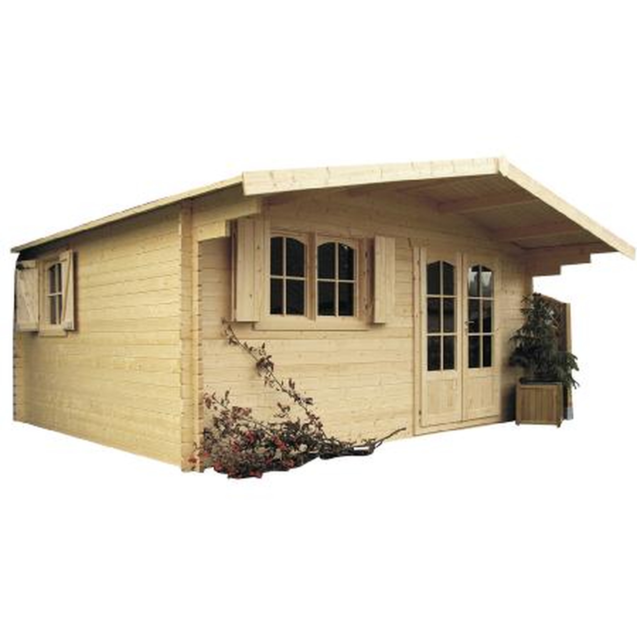 Voir la diapositive 3 : SOLID SUPERIA Abri chalet de jardin bois - 17.70m²  - CHAMONIX 4