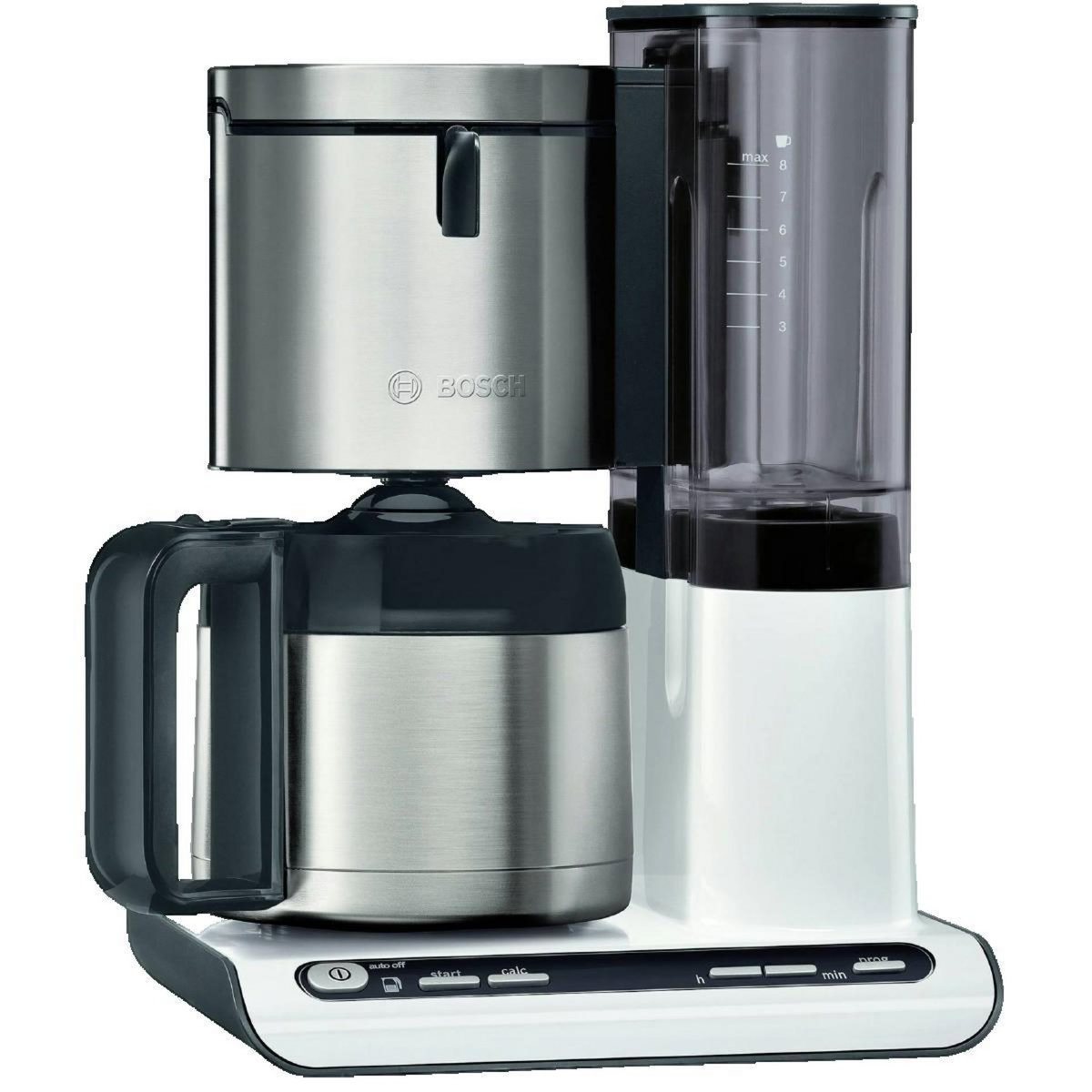 BOSCH Cafetière Bosch TKA8A681 acier inoxydable et blanc