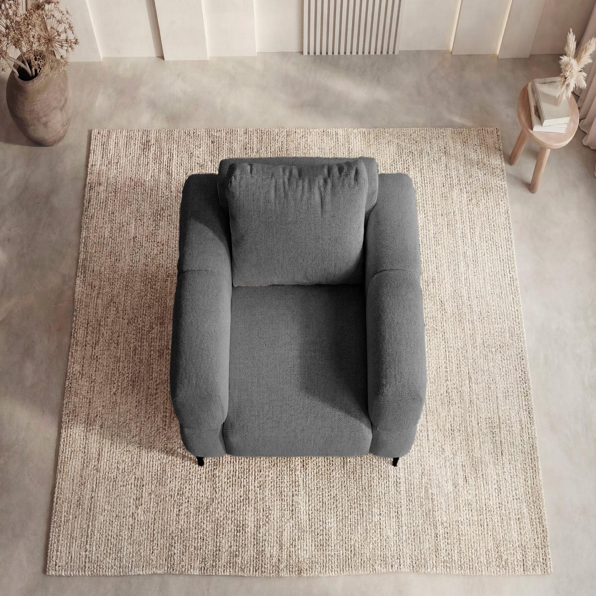 Voir la diapositive 5 : CASANOVA PARIS Elton - fauteuil en tissu lisse