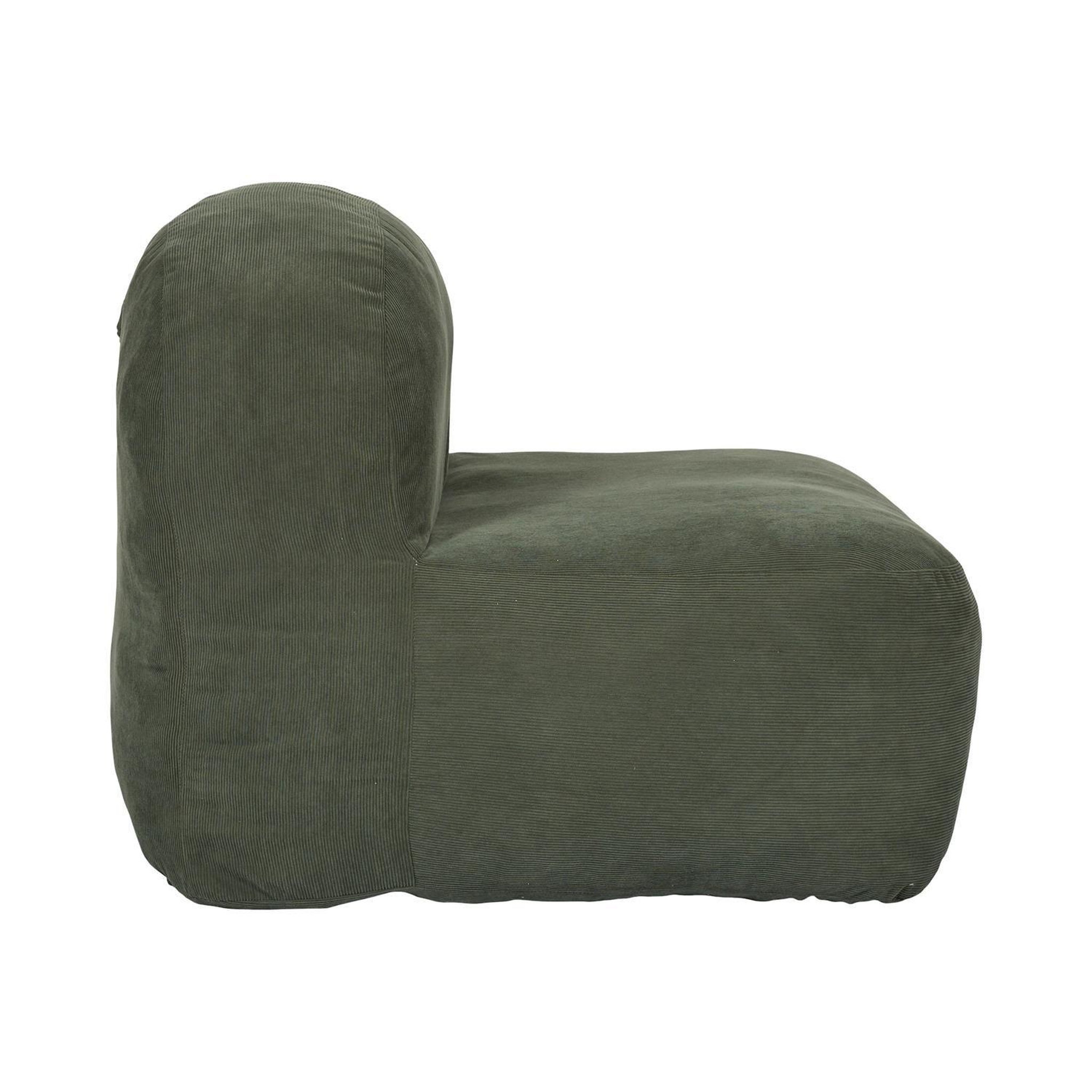 Voir la diapositive 4 : The Home Deco Factory Fauteuil compressé en velours côtelé sans montage denver