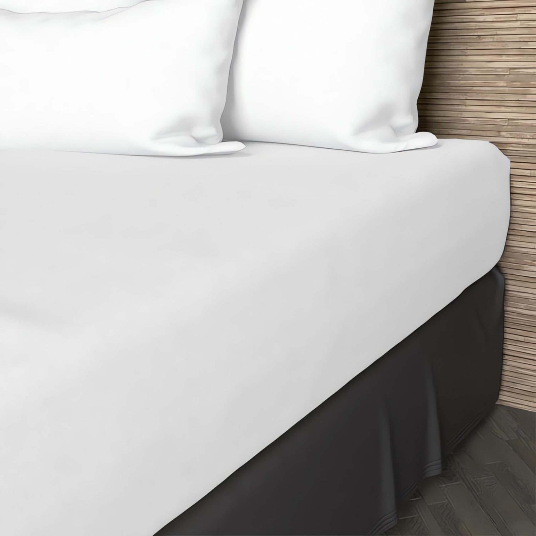Voir la diapositive 4 : SOLEIL D'OCRE Drap housse en coton 57 fils uni, par soleil d'ocre