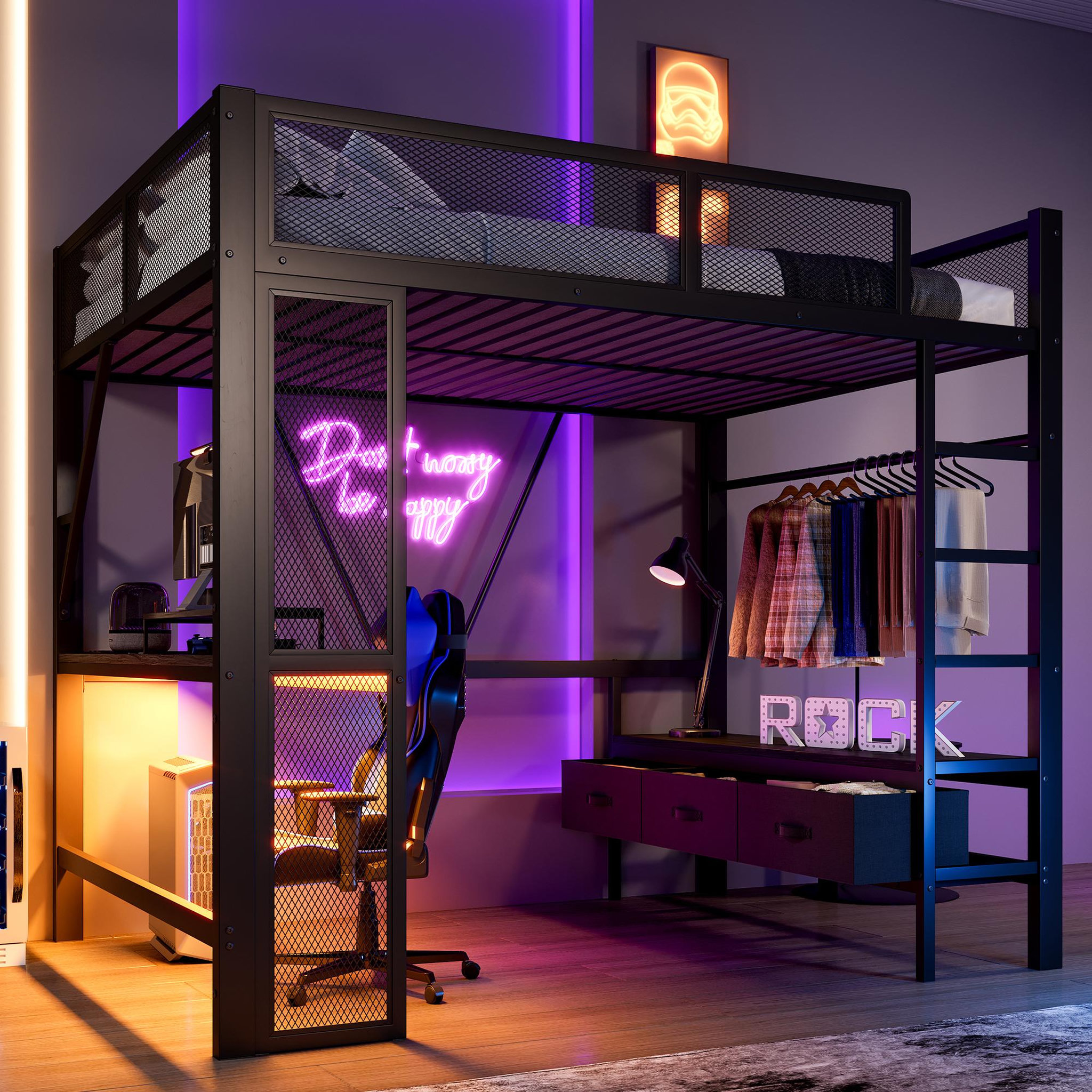 Voir la diapositive 4 : MERAX Lit mezzanine