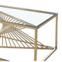 Voir la diapositive 3 : Paris Prix Table Basse Design en Verre  Tanya  120cm Or