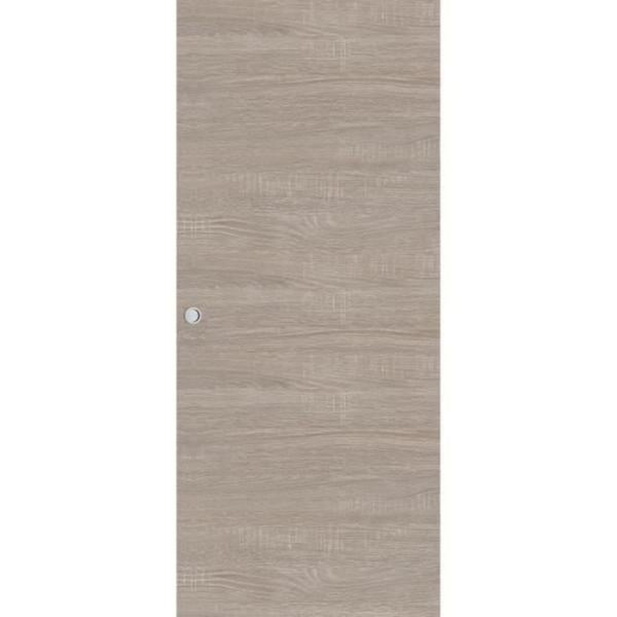 Voir la diapositive 3 : OPTIMUM Optimum - kit porte coulissante + rail + bandeau vérone - h.204xl.83xp.4 cm - chene taupe