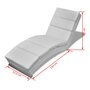 Voir la diapositive 6 : VIDAXL Chaise longue Blanc Similicuir