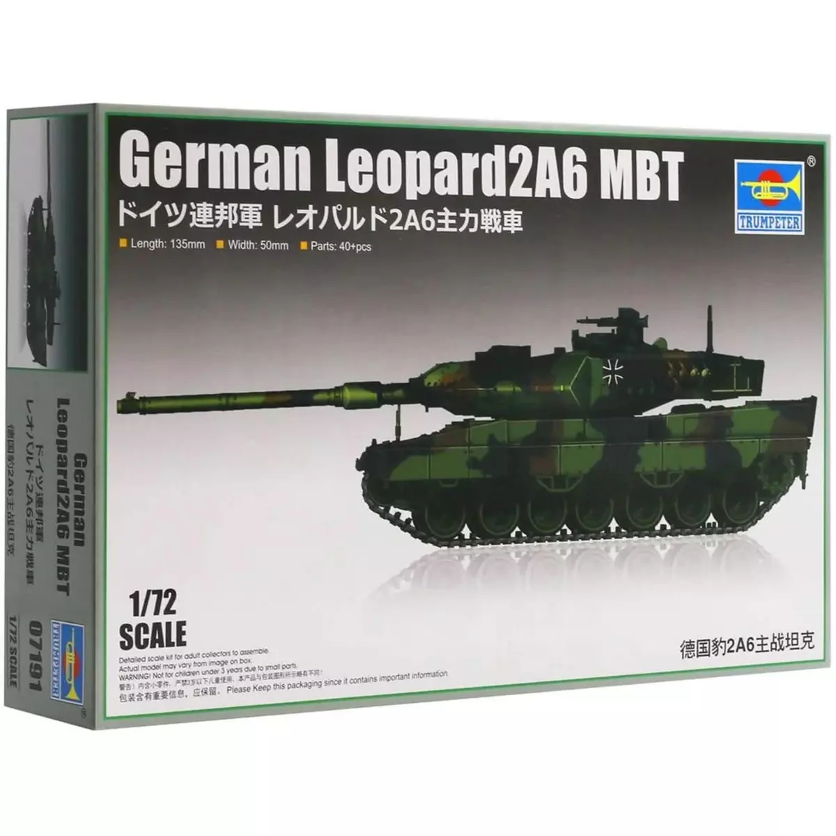 Trumpeter Maquette char : Leopard 2A6 MBT