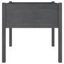 Voir la diapositive 5 : VIDAXL Jardinieres 2 pcs Gris 70x70x70 cm Bois de pin massif