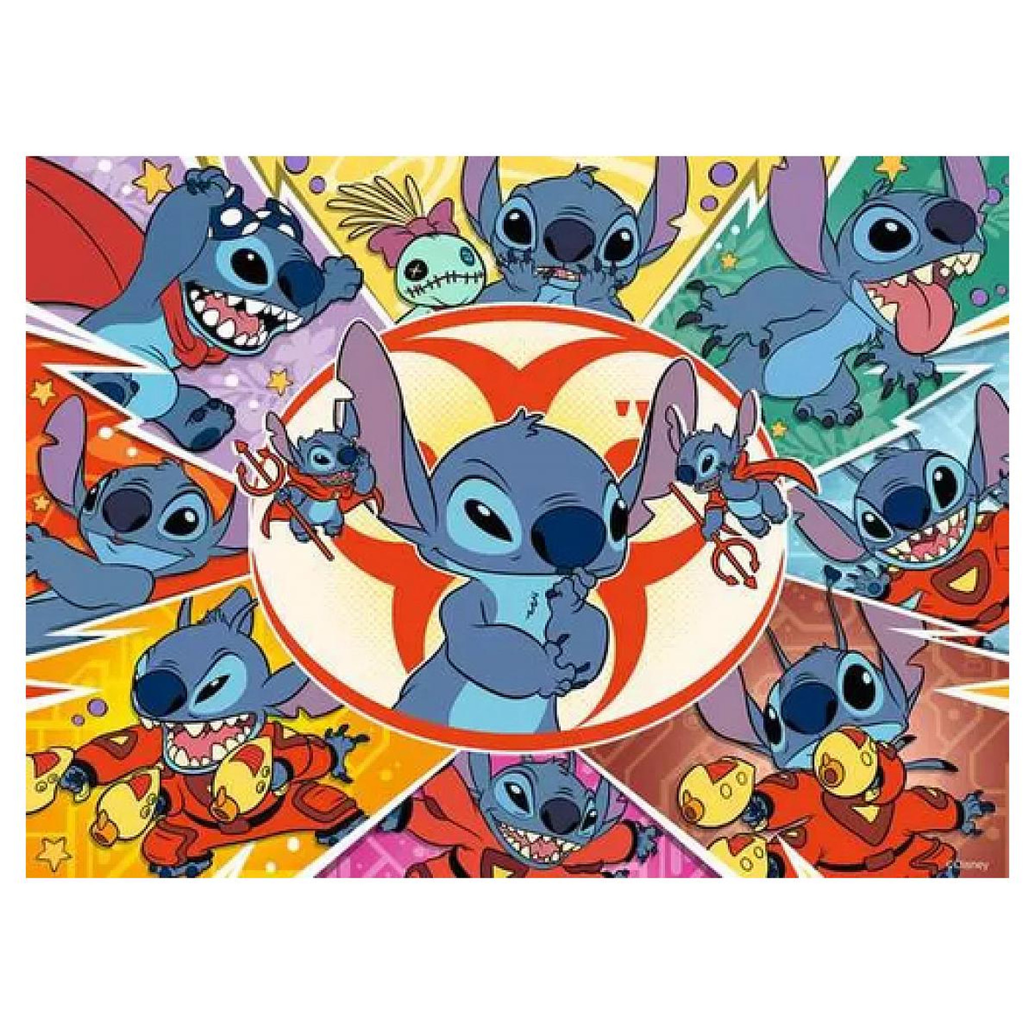 Voir la diapositive 2 : RAVENSBURGER Puzzle 100 pieces - Univers de Stitch