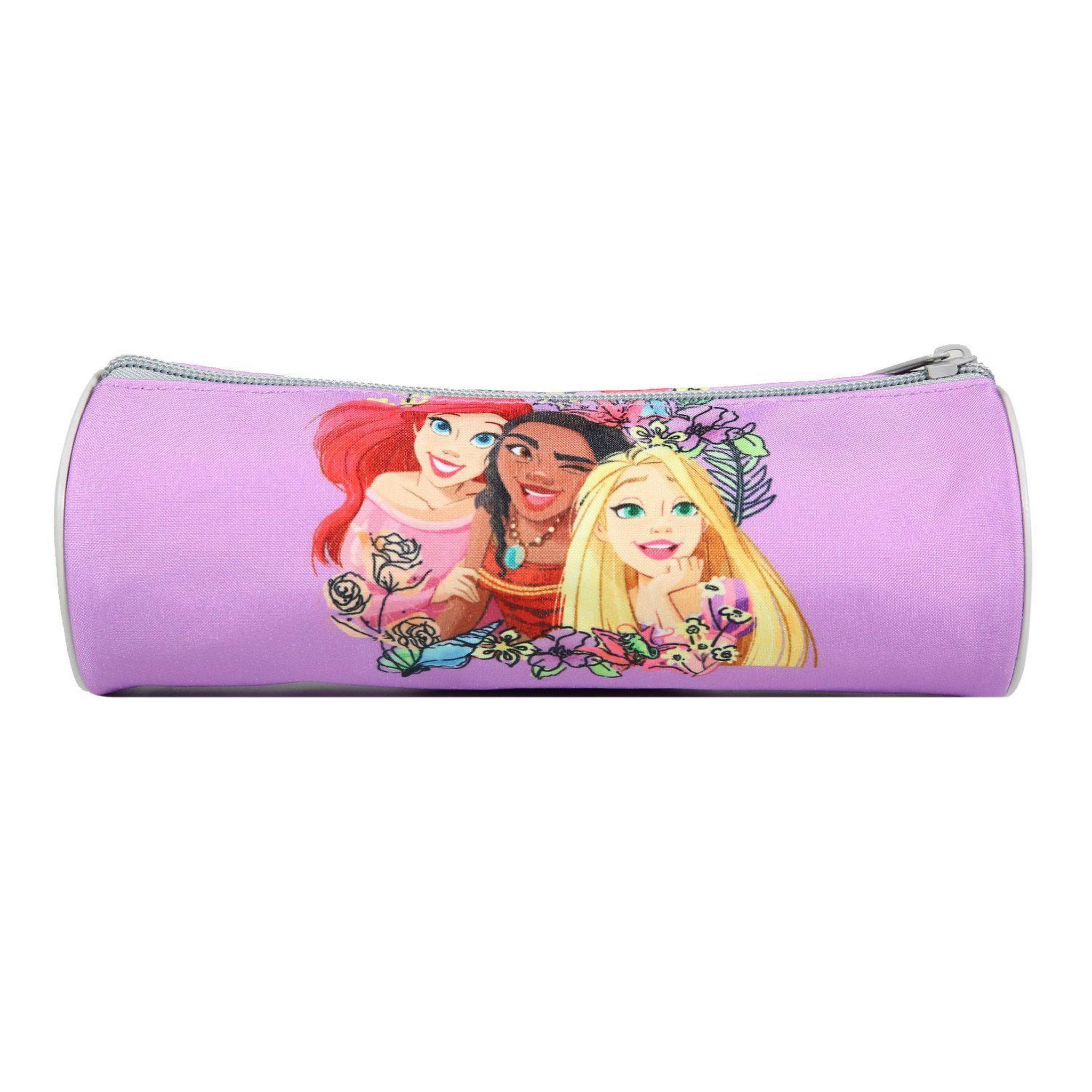 Voir la diapositive 4 : Bagtrotter BAGTROTTER Trousse scolaire ronde Disney Princesses Violette