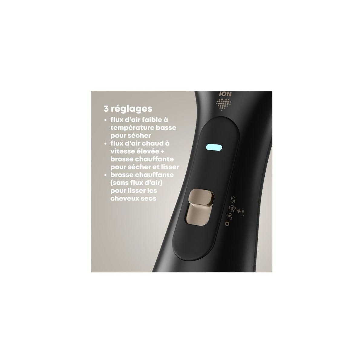 REVAMP Brosse lissante soufflante Deepform 2 en 1 Progloss