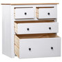 Voir la diapositive 2 : VIDAXL Buffet Blanc 80x40x83 cm Pin Gamme Panama