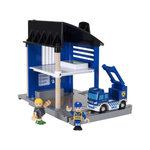 Brio Brio World Commissariat de Police  - Accessoire son et lumiere pour circuit de train en bois - Ravensburger - Des 3 ans - 33813