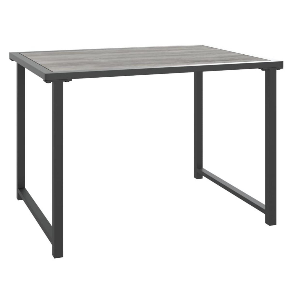VIDAXL Table de jardin anthracite 55x40x37 cm acier