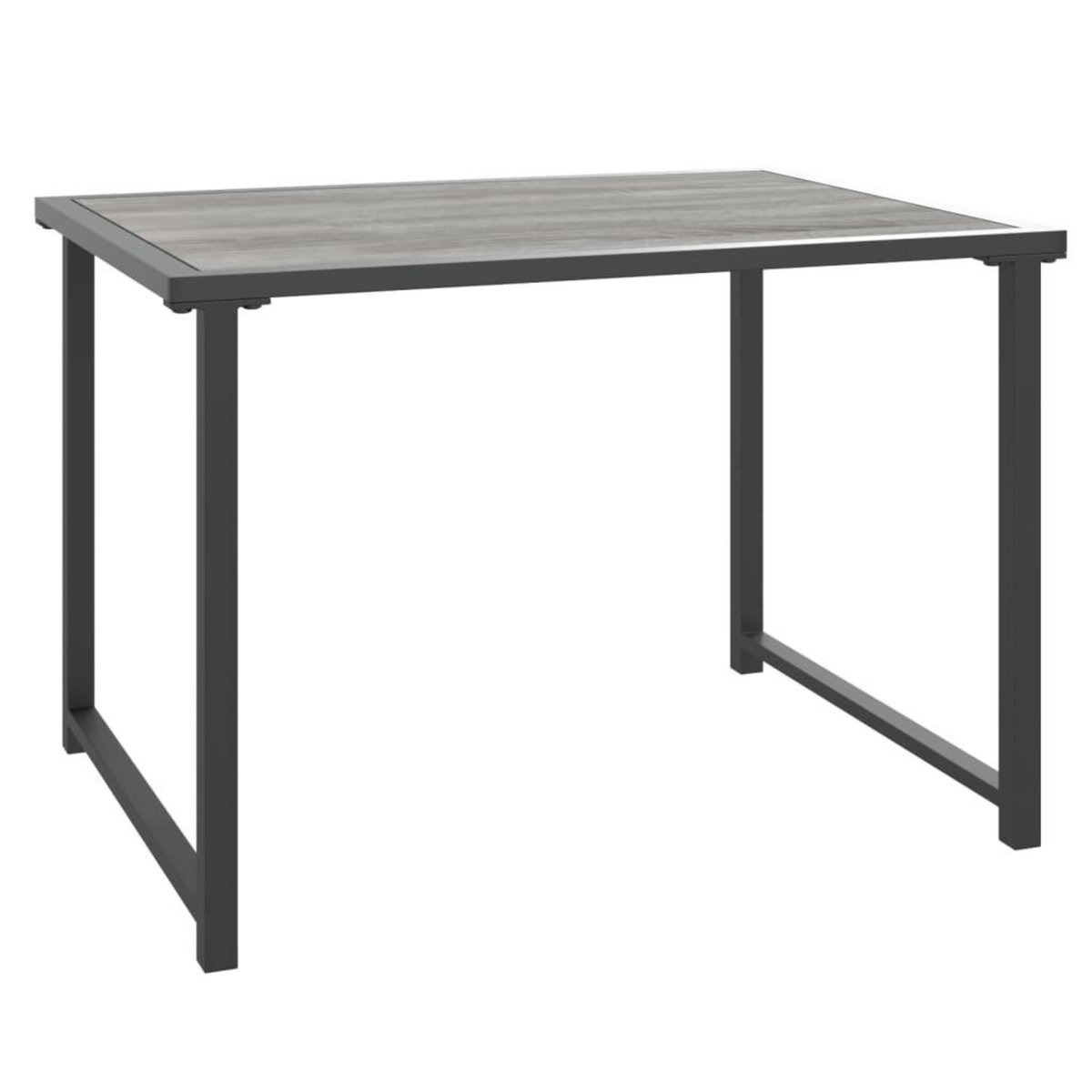 VIDAXL Table de jardin anthracite 55x40x37 cm acier