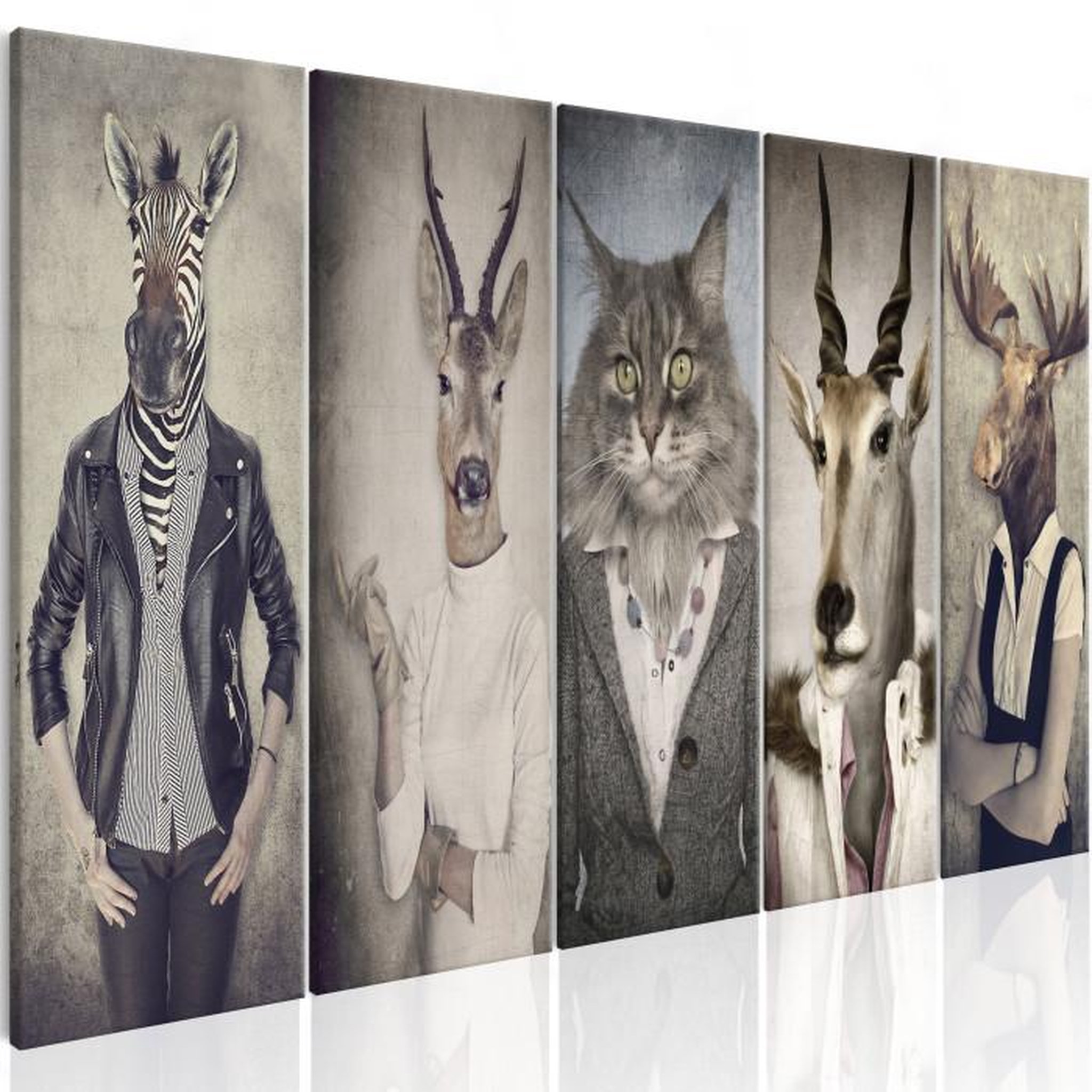 Paris Prix Tableau Imprimé  Animal Masks I. Coloris disponibles : Multicolore