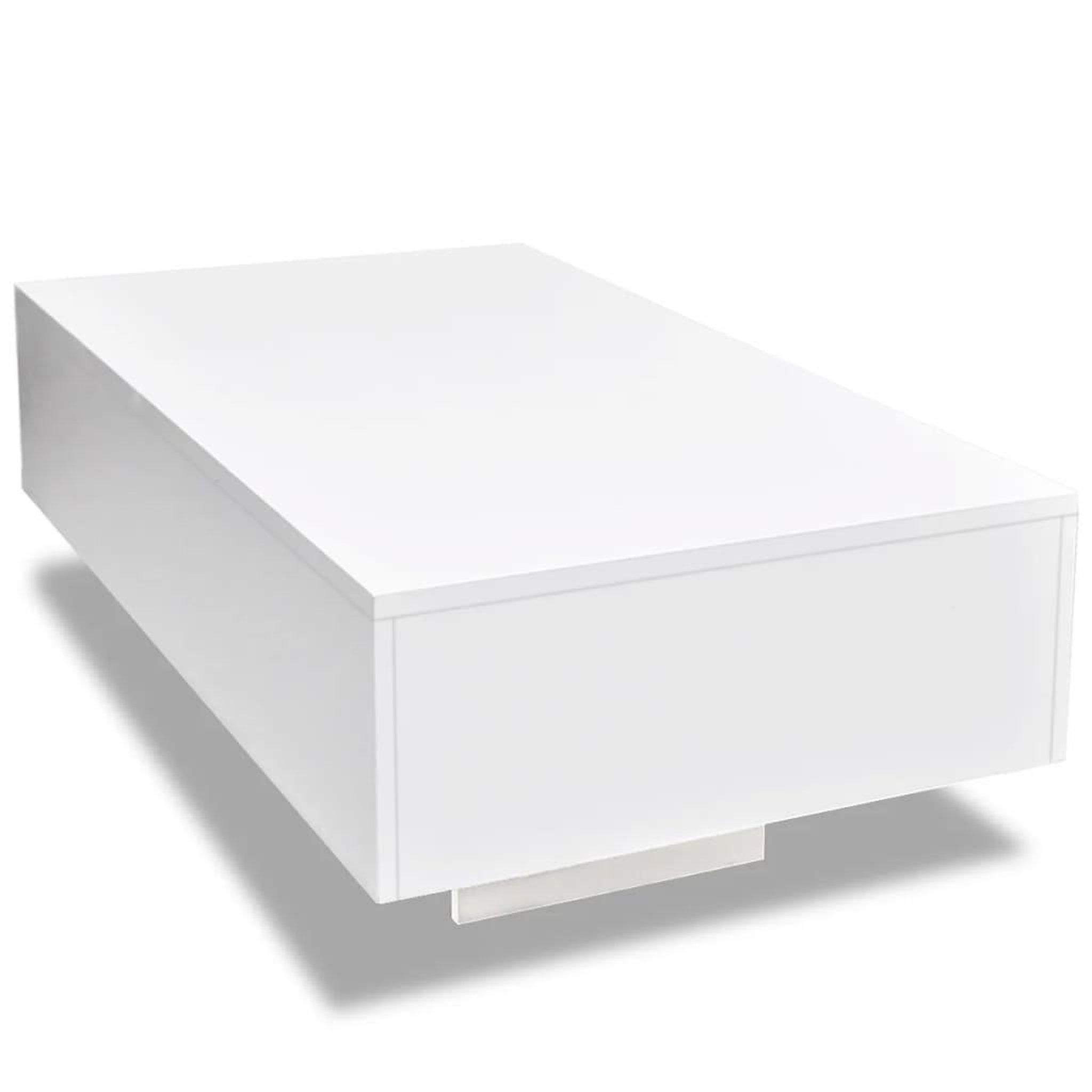Voir la diapositive 2 : VIDAXL Table basse blanc brillant