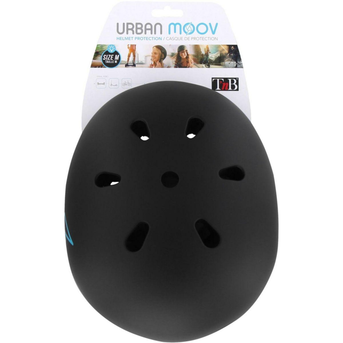 TNB Casque M/52-58 cm noir et bleu