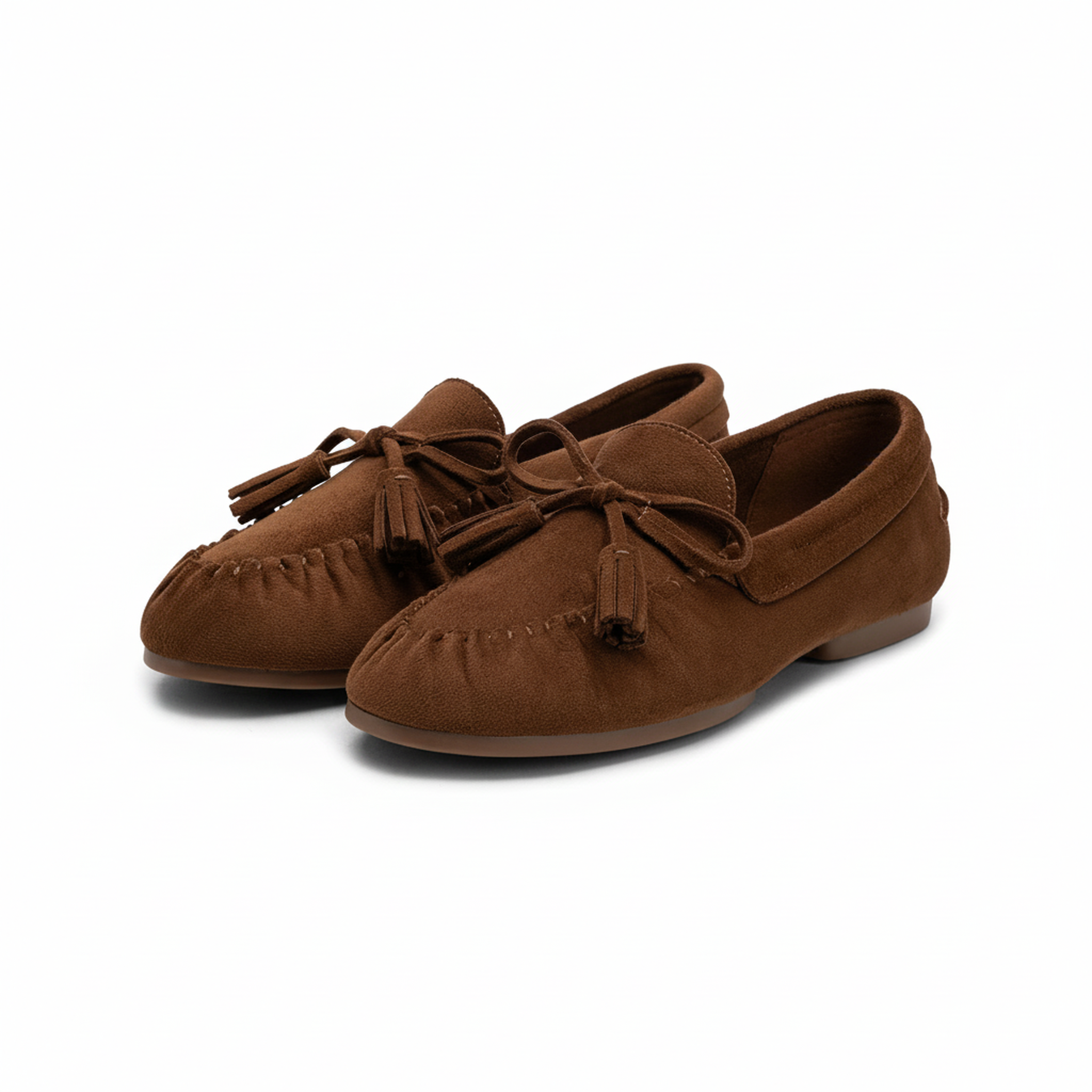Voir la diapositive 3 : OZABI Ozabi mocassins femme bobo chic nœud pampilles daim synthétique