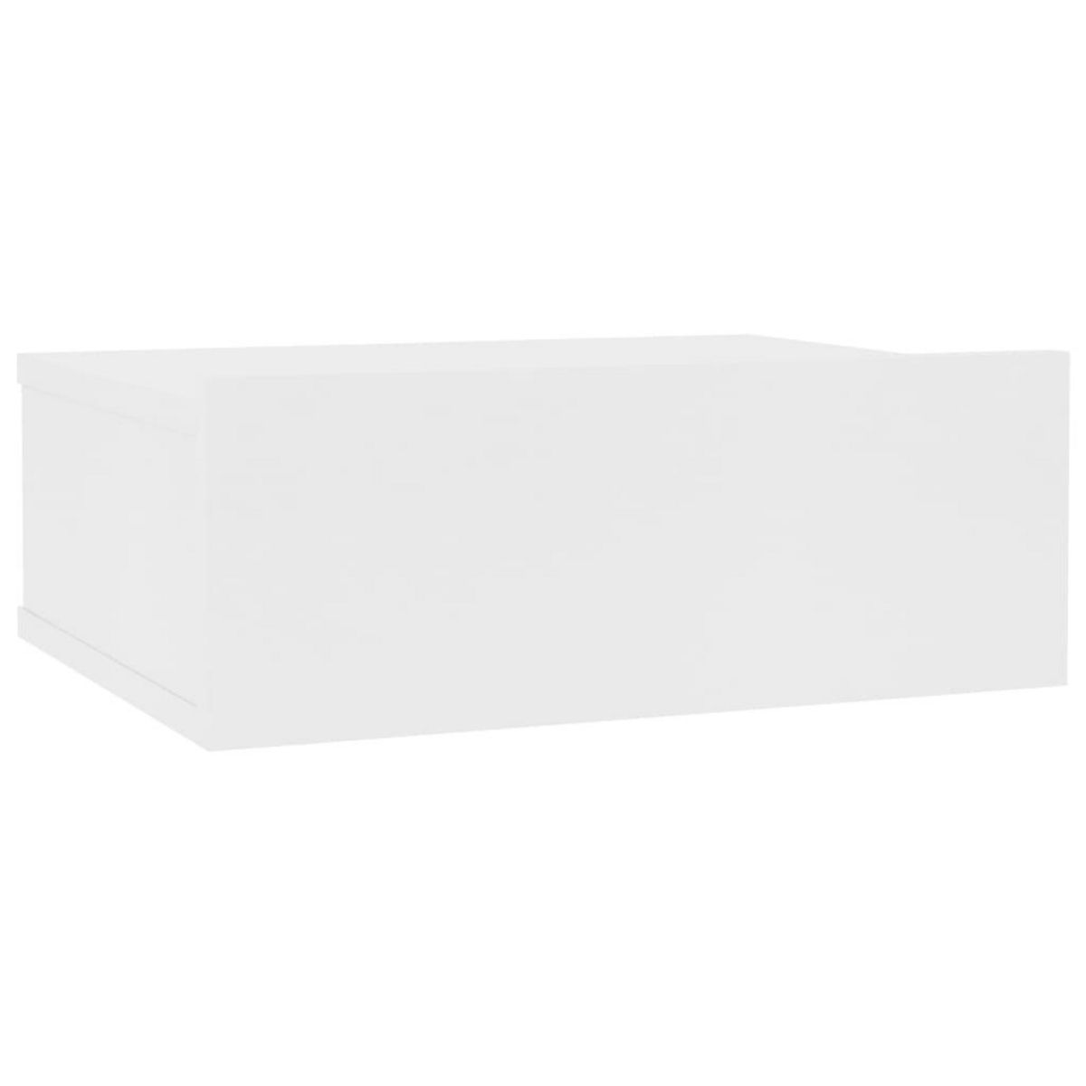 VIDAXL Table de chevet flottante Blanc 40x30x15 cm Bois d'ingenierie