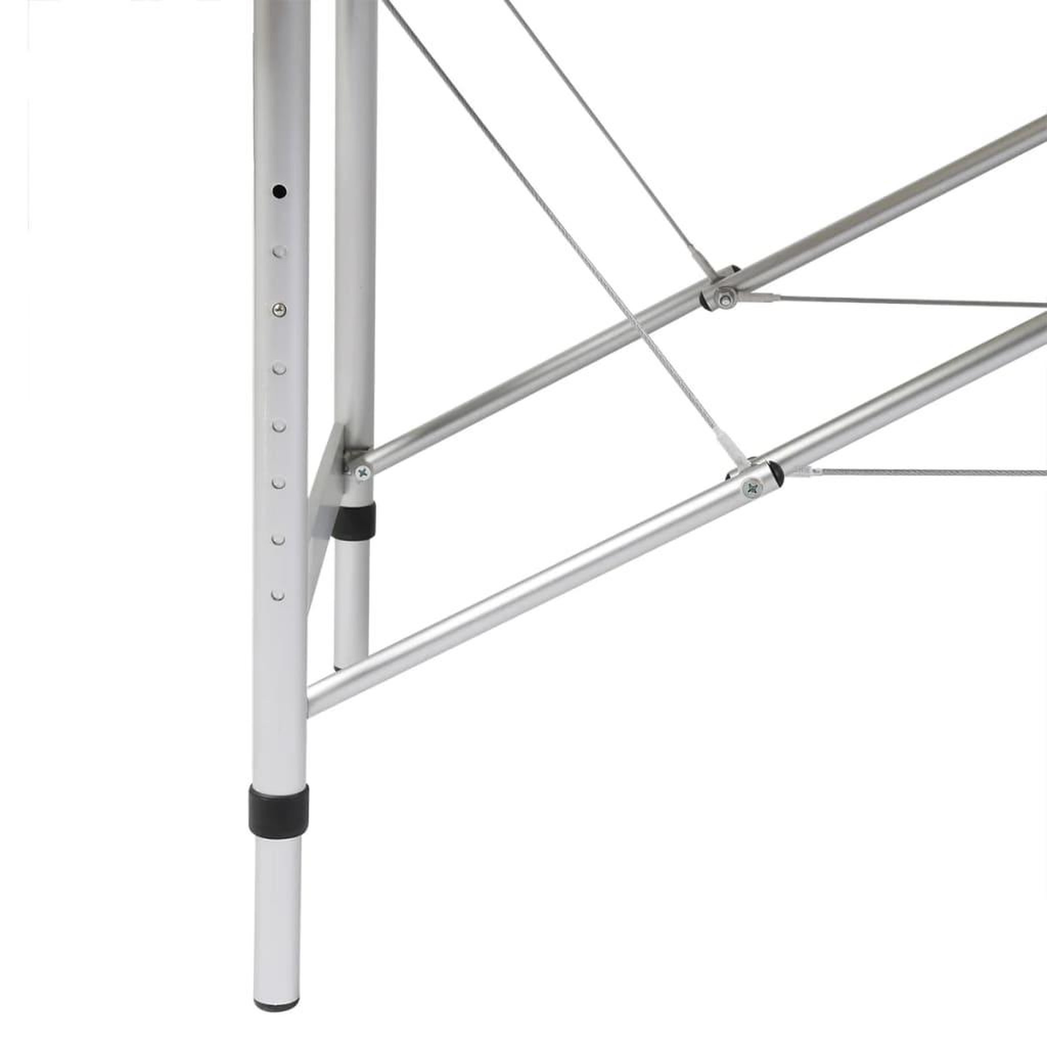 Voir la diapositive 2 : VIDAXL Table de massage pliable Noir 2 zones avec cadre en aluminium