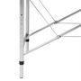 Voir la diapositive 2 : VIDAXL Table de massage pliable Noir 2 zones avec cadre en aluminium