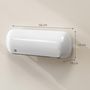 Voir la diapositive 3 : HOMCOM Chauffage soufflant mural 2000W chauffage céramique PTC radiateur réglable timer oscillant télécommande blanc