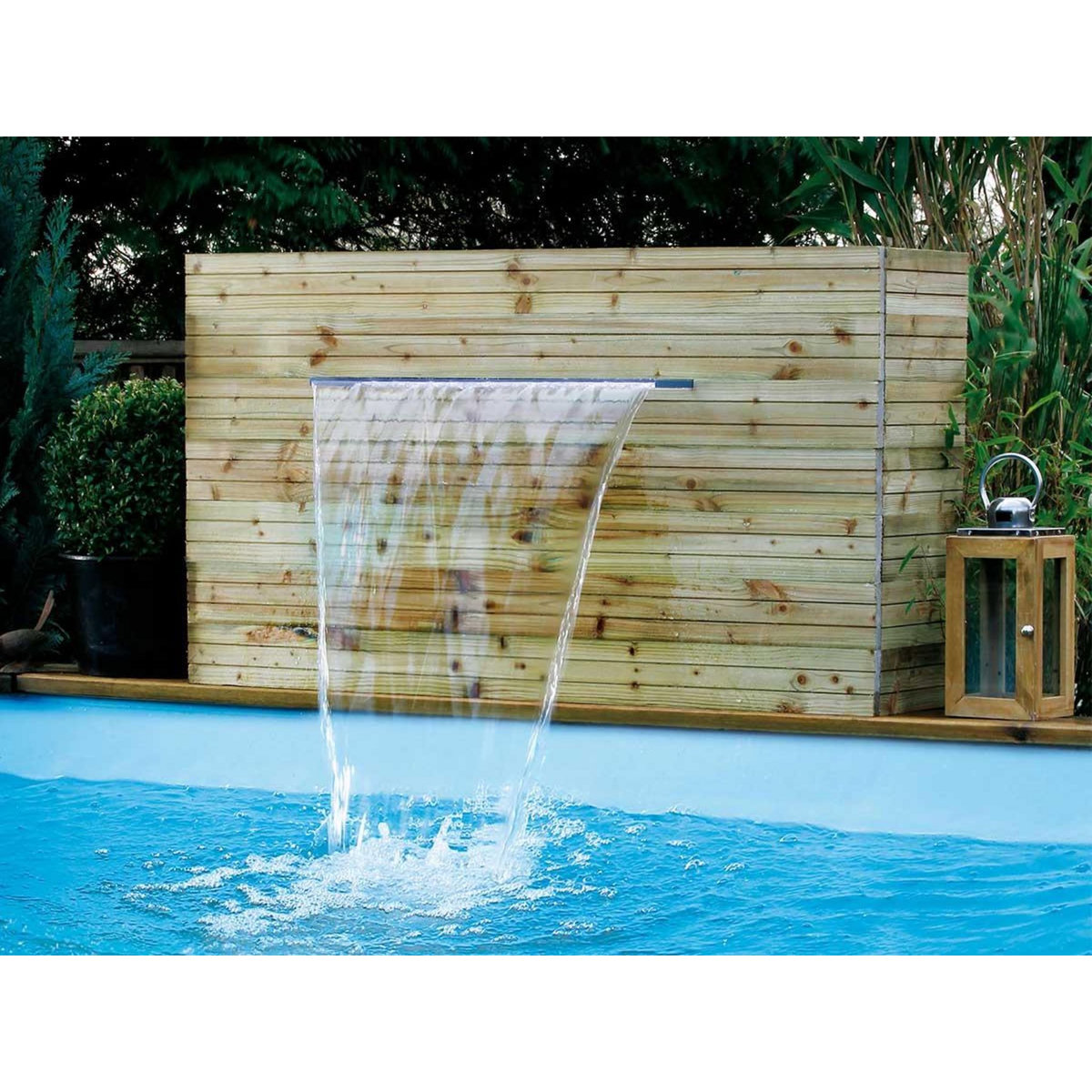 Ubbink Cascade de piscine Niagara 35 LED transparente 60 cm - Ubbink