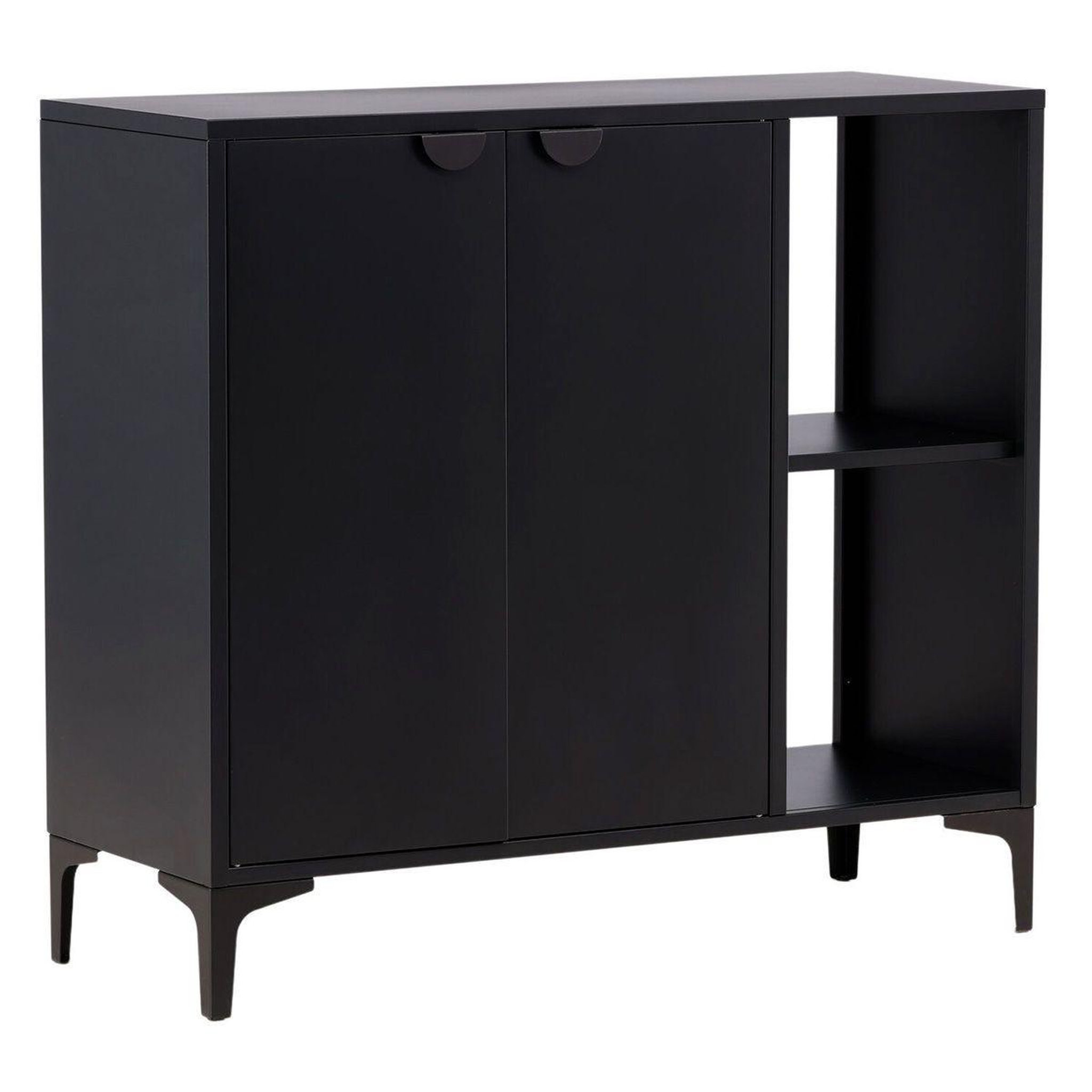 Paris Prix Buffet 2 portes en métal  piring  110cm noir
