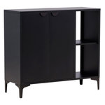 Paris Prix Buffet Design 2 Portes  Piring  110cm Noir