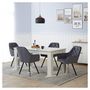 Voir la diapositive 2 : HomeStyle4U Chaise de salle à manger lot 2 chaises velours