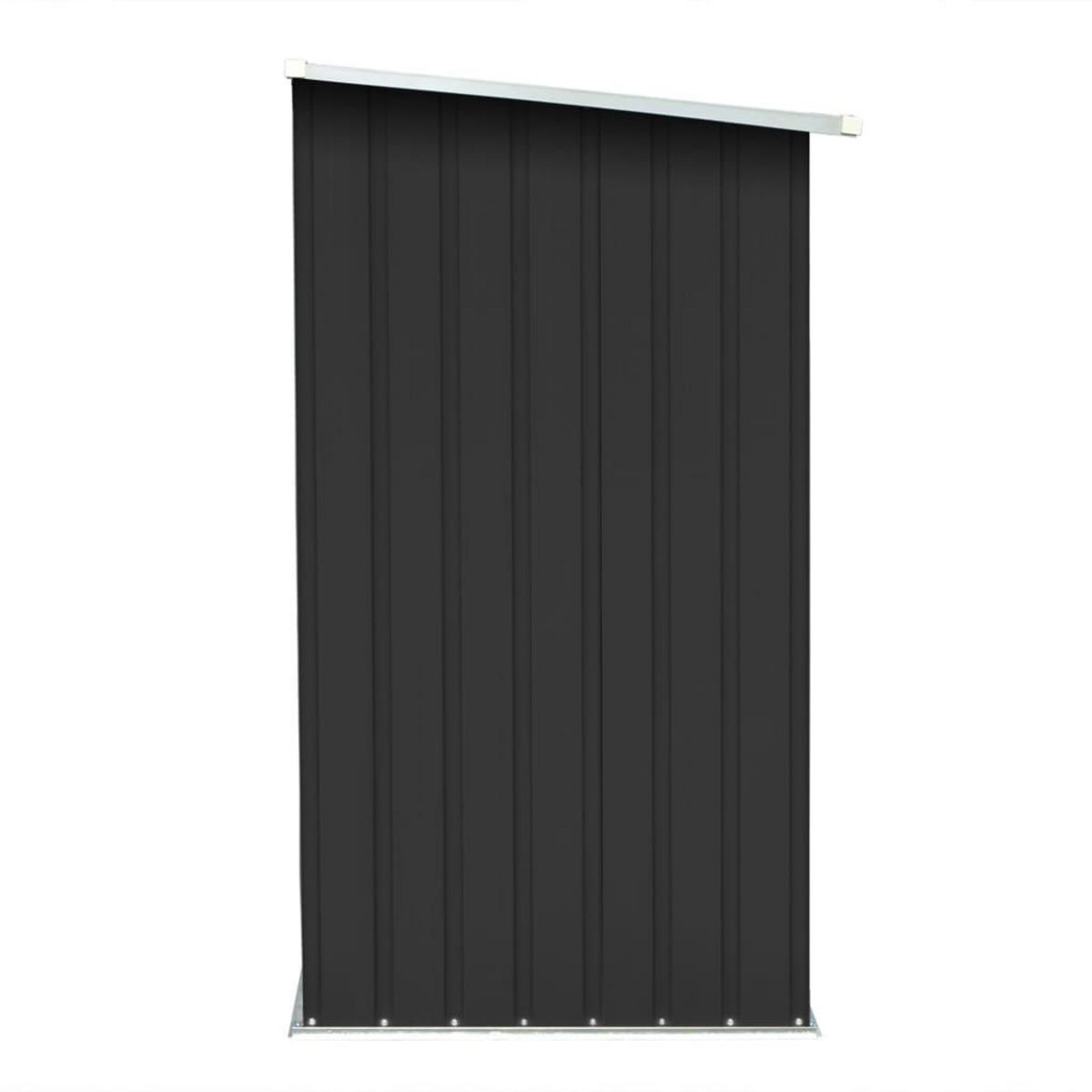 VIDAXL Abri de stockage a bois Acier galvanise 163x83x154cm Anthracite