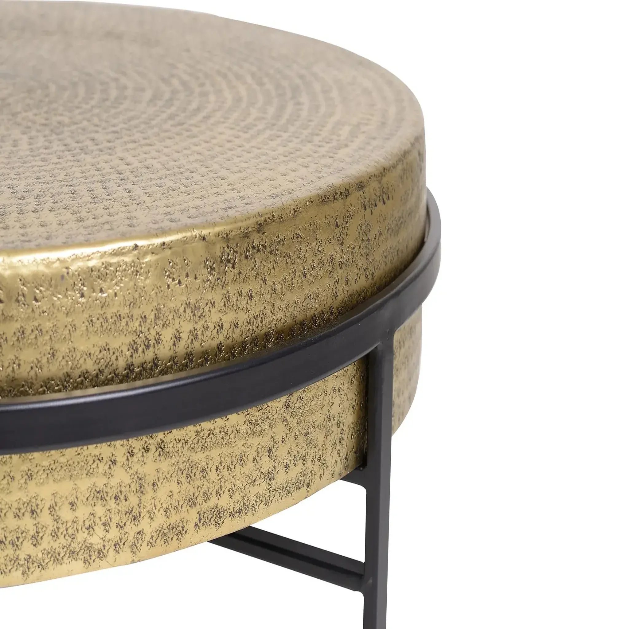 Voir la diapositive 4 : GINER Y COLOMER SL Table basse en bronze 82 cm style industriel contemporain