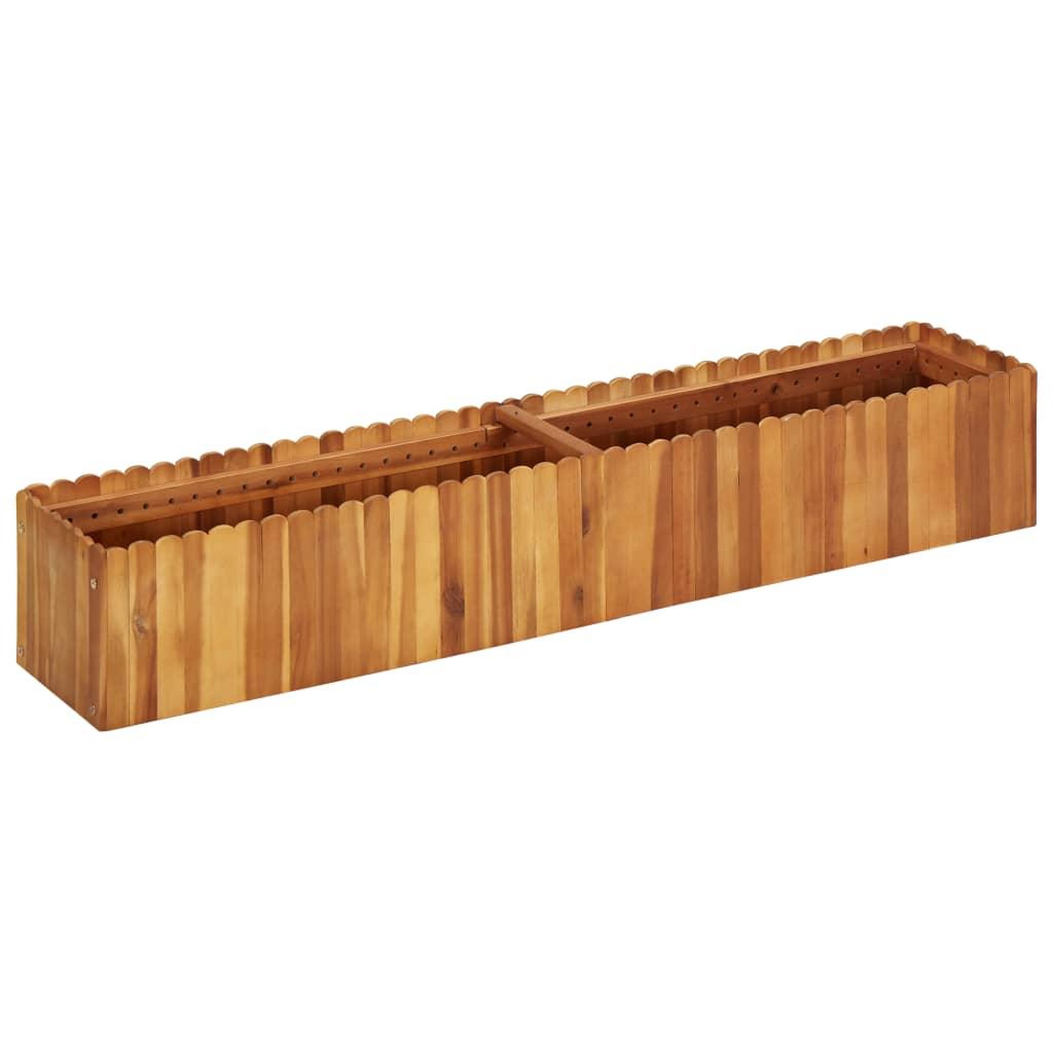 Voir la diapositive 1 : VIDAXL Lit sureleve de jardin 150x30x25 cm Bois massif d'acacia
