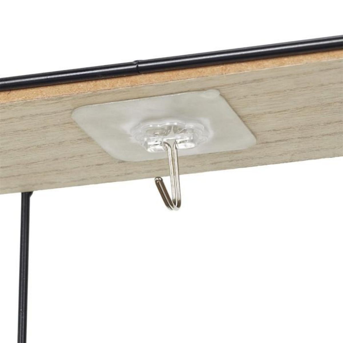 Paris Prix Lot de 10 Crochets Adhésifs  Support  6cm Transparent