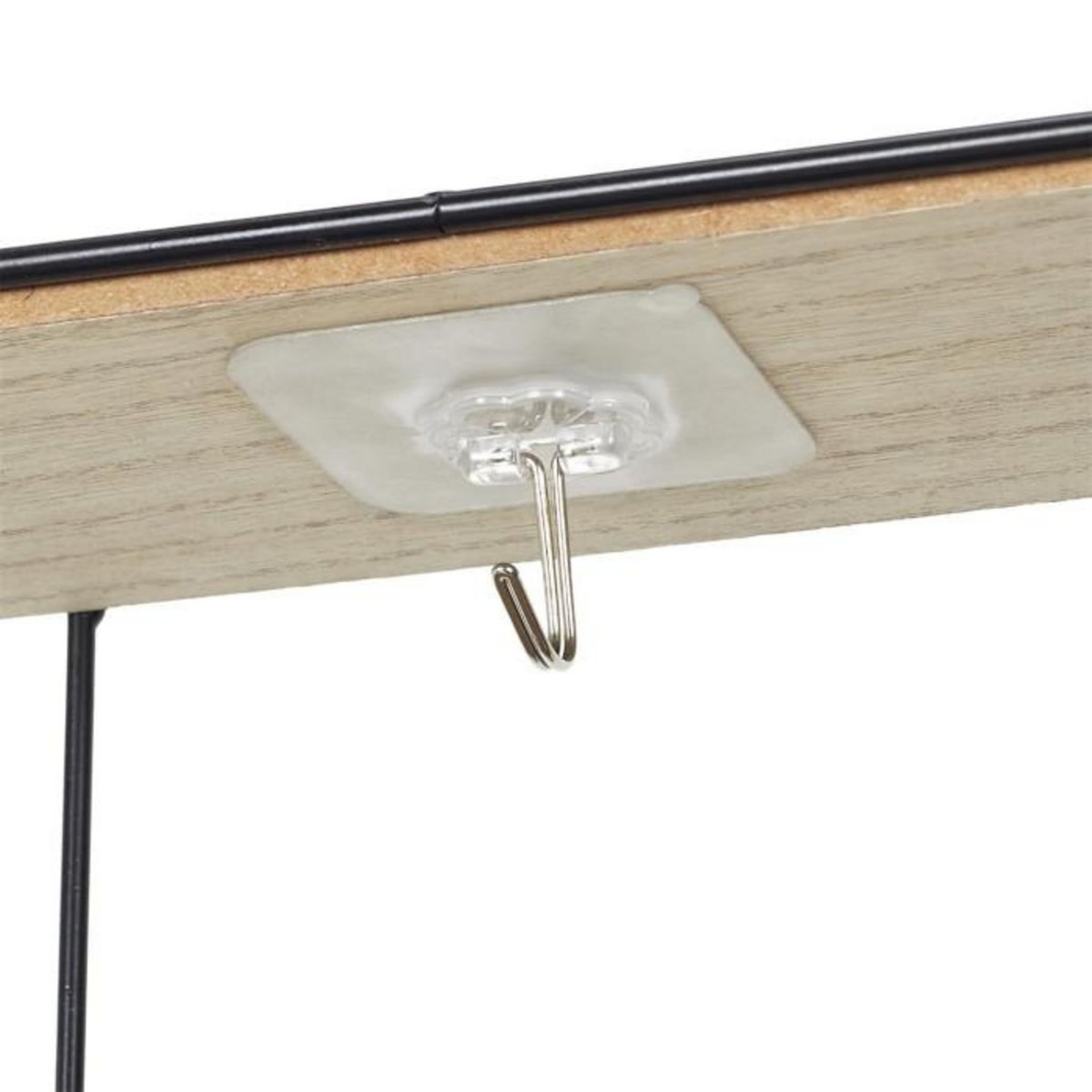 Paris Prix Lot de 10 Crochets Adhésifs  Support  6cm Transparent