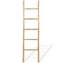 Voir la diapositive 2 : VIDAXL Echelle a serviettes 5 echelons Bambou 150 cm