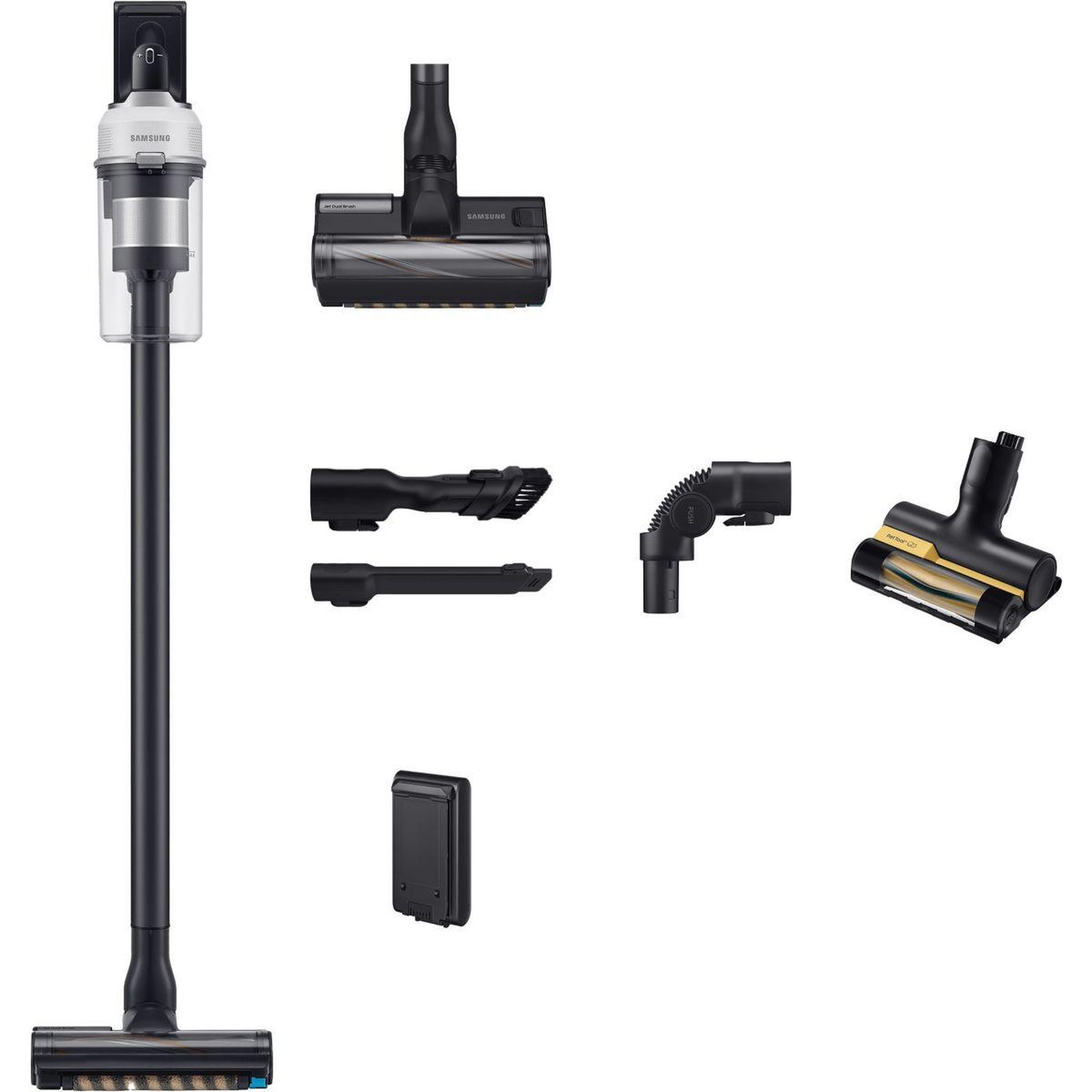 Voir la diapositive 1 : Samsung Aspirateur balai jet 85 pet vs20c85g2tw