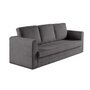 Voir la diapositive 2 : BEST MOBILIER Marilia - canapé 3 places - convertible déplimousse - en velours côtelé