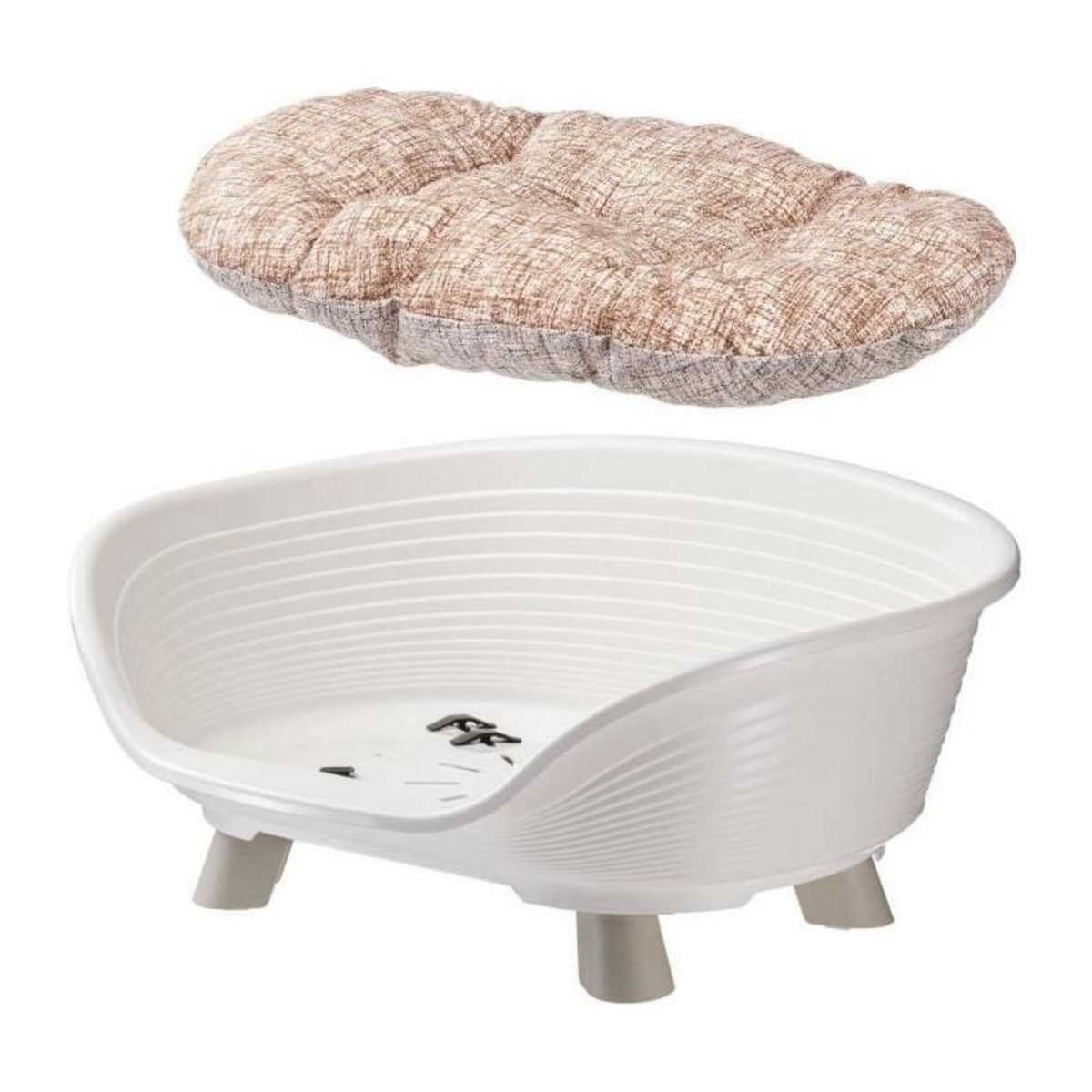 Ferplast Corbeille - FERPLAST - THRONE 4 - Avec coussin relax - Blanc