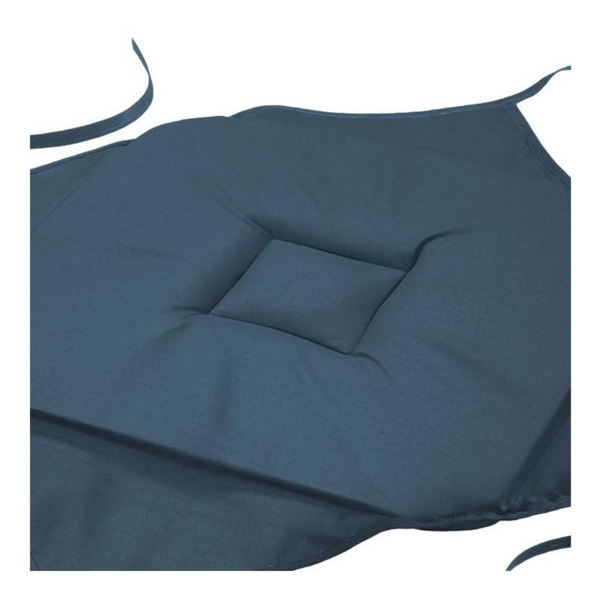 Douceur d'Intérieur Lot de 4 galettes de chaise à rabat coloris Marine