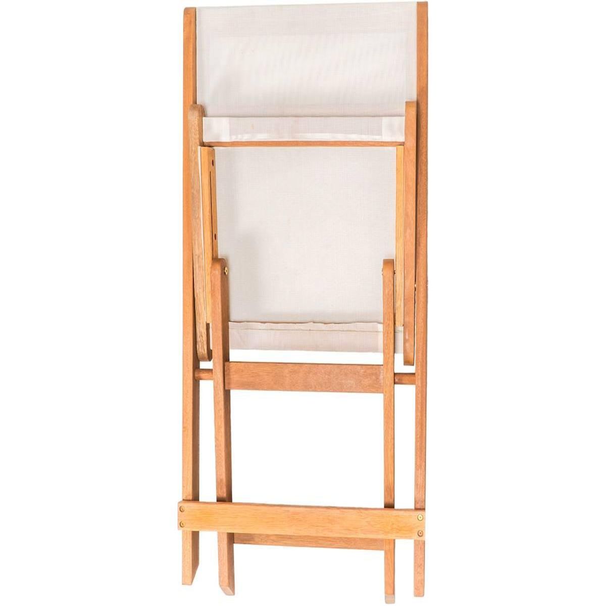 Habitat et Jardin Lot de 2 chaises pliantes en bois exotique  Seoul  - Maple - Beige