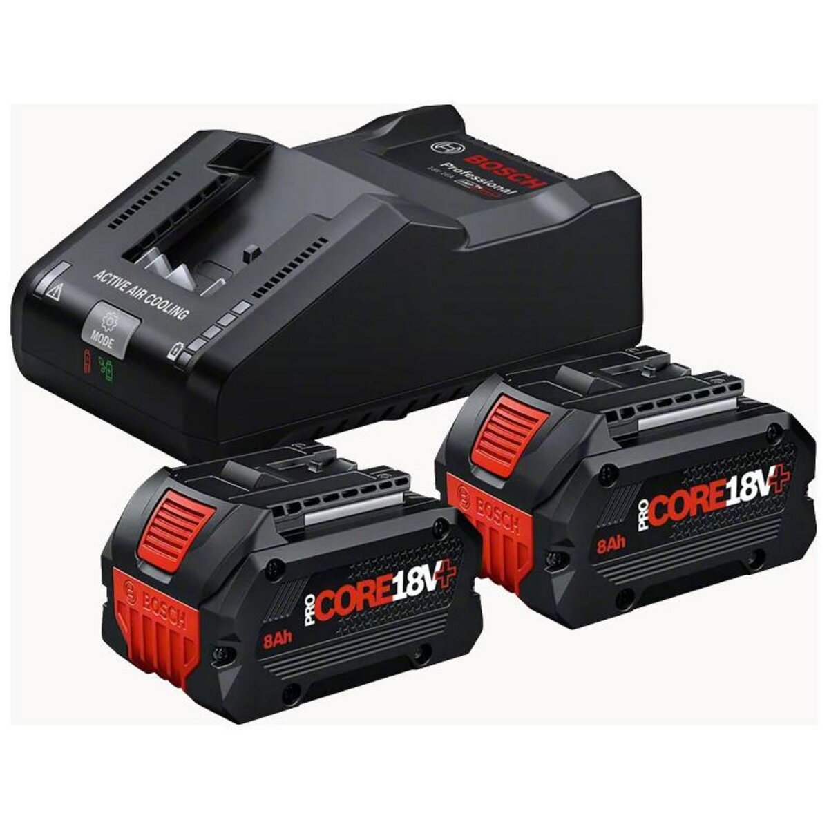 BOSCH Pack de 2 batteries ProCORE18V 8.0Ah + chargeur GAL 18V 160 BOSCH 1600A02X03