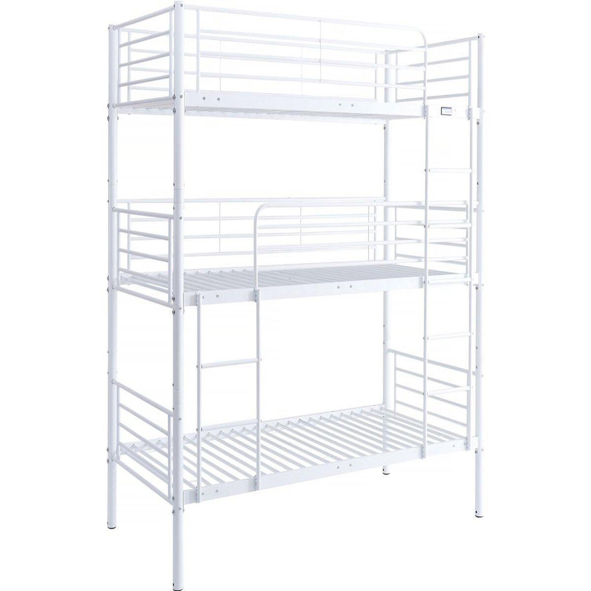 Habitat et Jardin Lit triple superposé metal  havin  - 90 x 190 cm - blanc