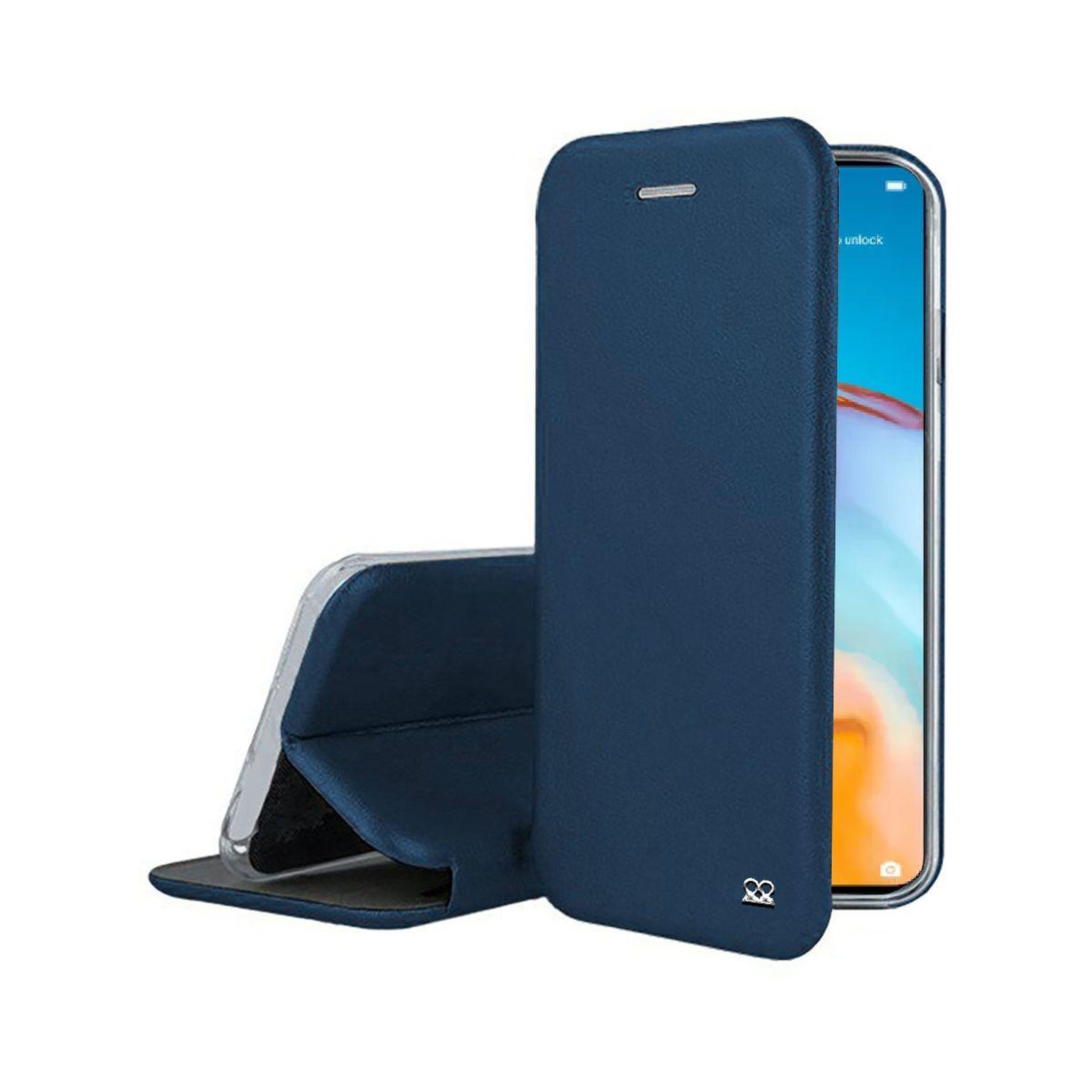 IBROZ Etui huawei p40 lite cuir bleu