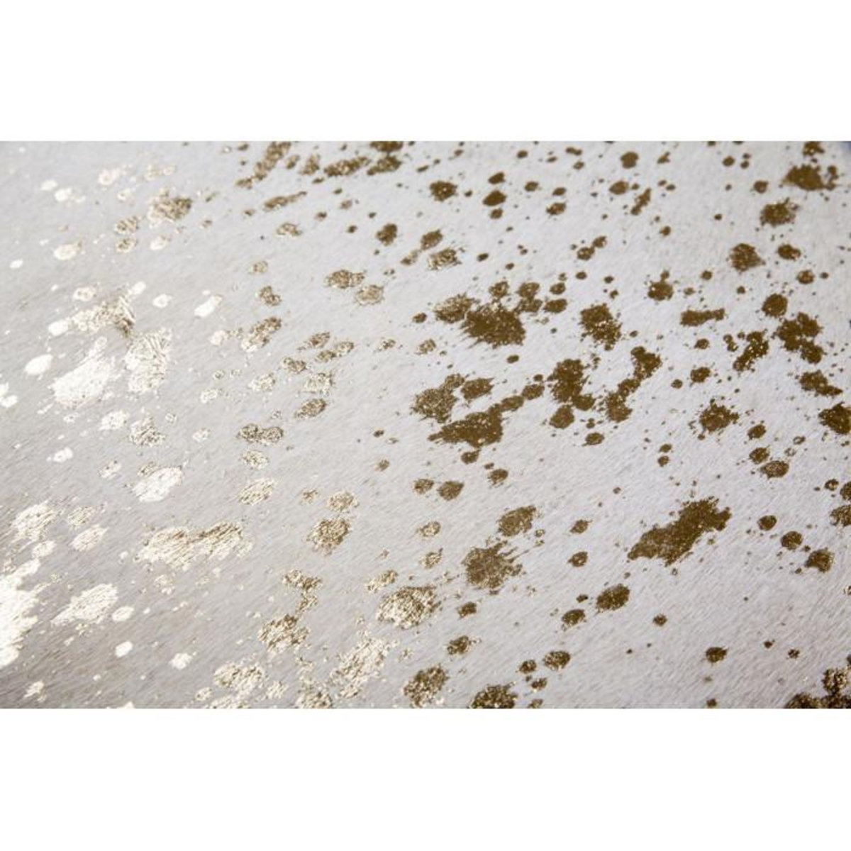 Paris Prix Tapis Peau de Vache  Glam  Ivoire & Or