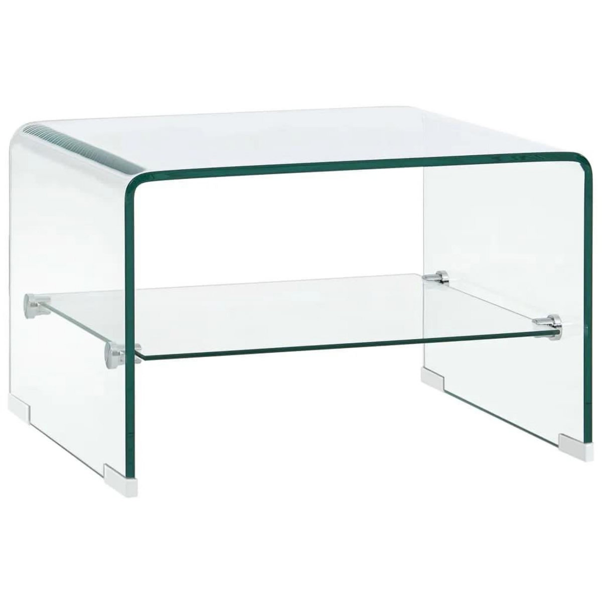 VIDAXL Table basse Clair 50x45x33 cm Verre trempe