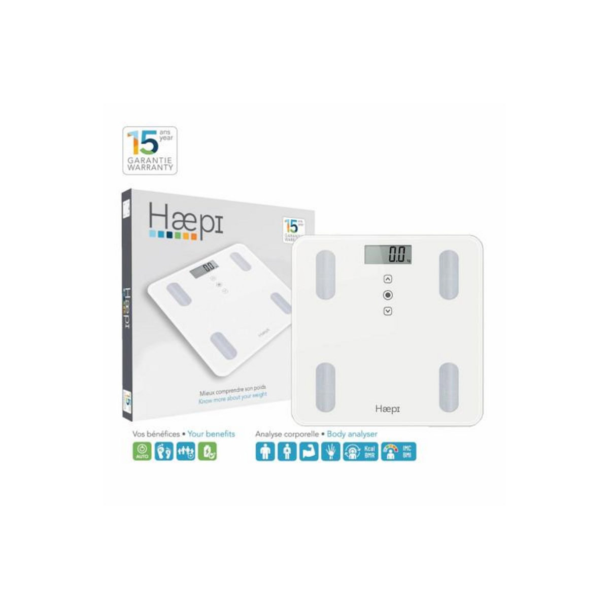 HAEPI Pèse personne Haepi James Impedancemetre et IMC