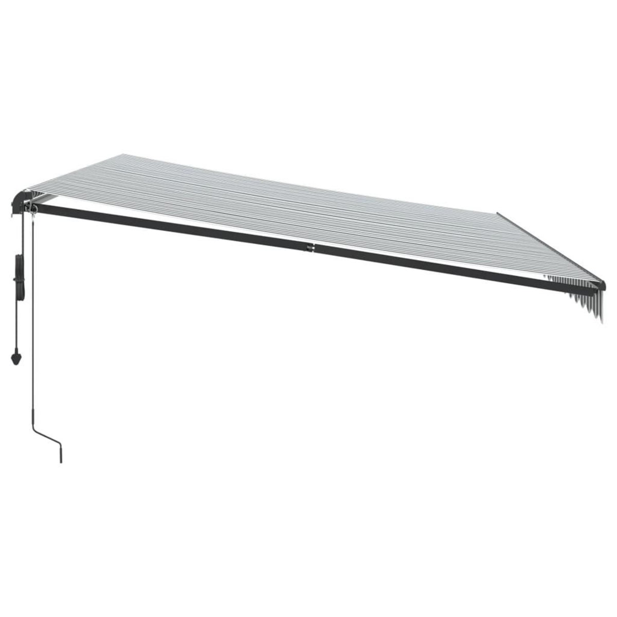VIDAXL Auvent retractable automatique anthracite et blanc 500x350 cm