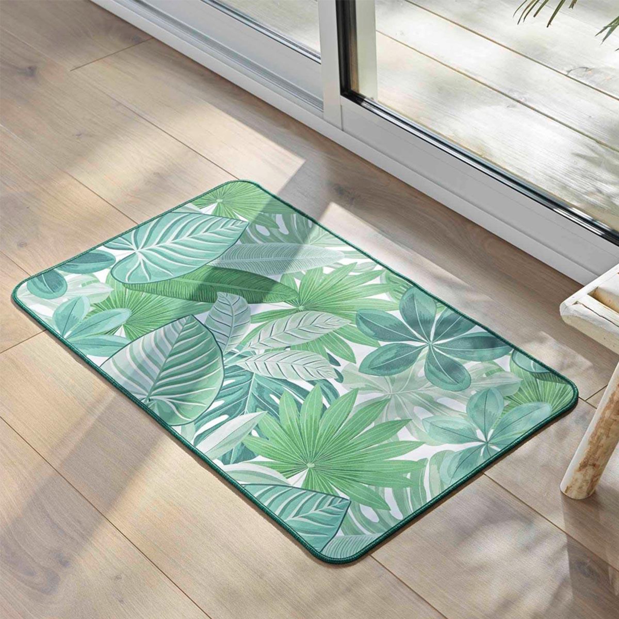 Voir la diapositive 4 : Douceur d'Intérieur Tapis déco imprimé  ardenia  45x75cm vert